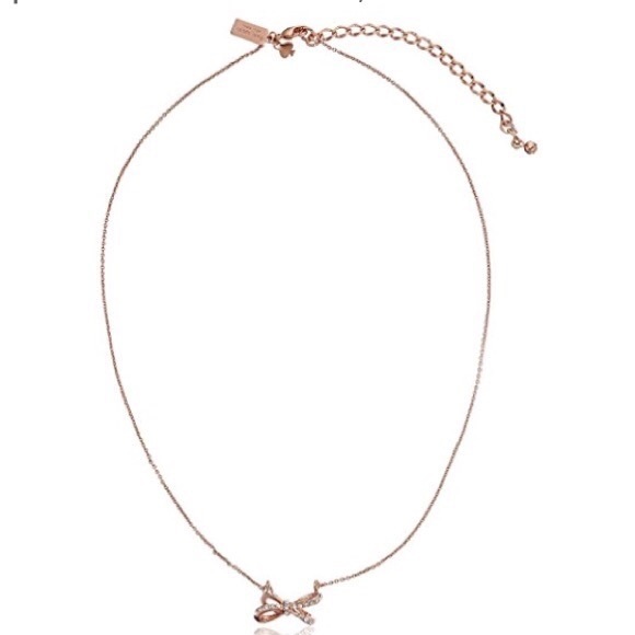 Kate Spade Rose Gold Bowtie Necklace - Picture 2 of 6